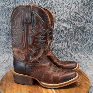 JUSTIN Bent Rail Navigator Square Toe Western Cowboy Boots Men’s 7D